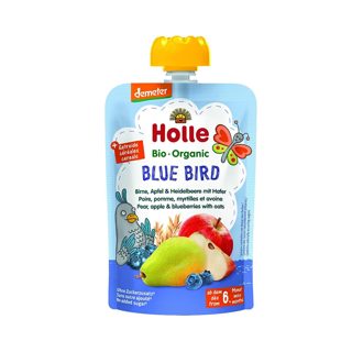 Holle Blue Bird Pure Frutash Me Dardhë Mollë Boronicë Dhe Tërshërë 6m+