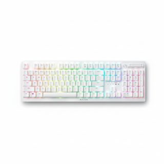 Razer V2 RZ03 Pro DEATHSTALKER Wireless Bluetooth Low Profile Chroma RGB Clicky Optical Purple Switches US Layout Up To Hours Battery White -04363500-R3M1