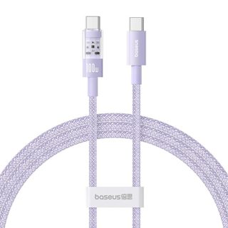 Baseus 1m P10373000511 USB-C Gem USB-C To USB-C Up To Fast Charging Purple -00 100W