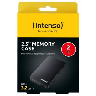 Intenso Memory Case 2TB External Hard Drive USB 3.0 Black