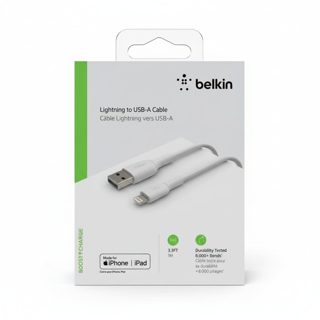 Cable Belkin BoostCharge CAA001BT1MWH USB-A USB-A To Lightning 1m White