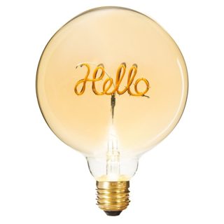 Hello LED Filament E27 Llampe 510lm AC 12.5 X H 17 6W 2200K 220-240V 17cm