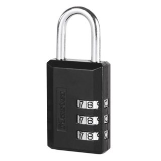 Masterlock 30mm zink Dry Niveli I Sigurisë 4 Me Me Mbulesë Vinili Të Zezë Harku Çelik Të Nikeluar Dhe Rrota 3 Kombinime Rivendosjeje
