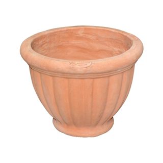 Bresso Qeramike Terrakota XH33 Vazo Lulesh Rrethore Ø45
