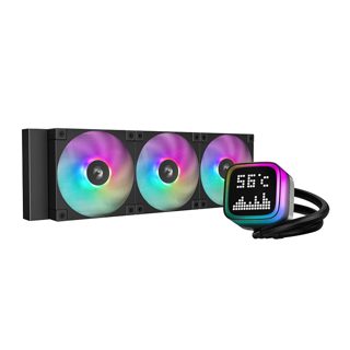 Deepcool LP360 Cooler Matrix LCD Display ARGB Liquid Cooler With 3x ARGB Fans And Matrix LCD Pump Black R- -BKMSNC-G-1