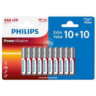 Philips LR03 Bateri AAA Alkaline 20 Cop