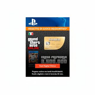 Sony PlayStation Network GTA Online-Shark 3.500.000$ DLC Account IT