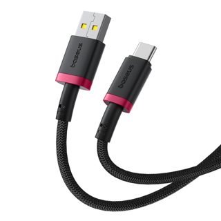 Baseus 2m P10377802U01 USB-C Dura USB-A To USB-C Up To Fast Charging Black -03 60W