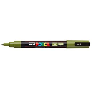 Uni Posca PC 3M Marker Me Bazë Uji 0.9- Khaki Green 1 1.3mm