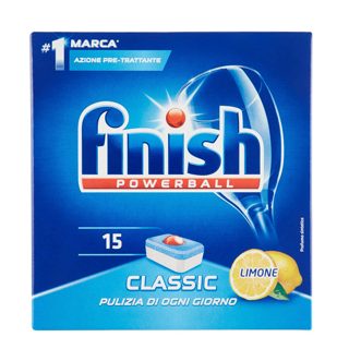 Finish 15 tabs lemon 280gr