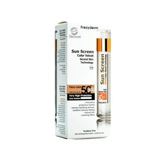 Me Ngjyrë Velvet SPF-50 Frezyderm Sun Screen Krem Fytyre