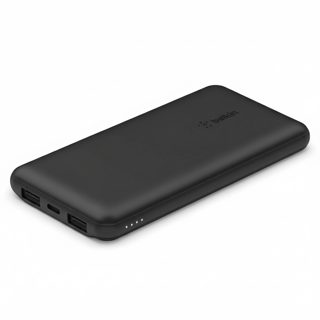 Belkin BoostCharge BPB011BTBK Power Bank 10,000mAh 2x USB-A 1x USB-C Ports Up To Fast Black 15W