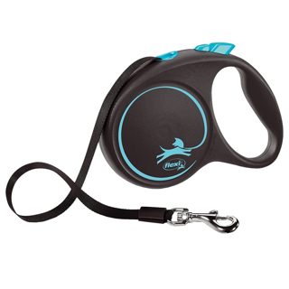 Flexi Black Design litar drejtues për qen L 5 m 50 kg blu