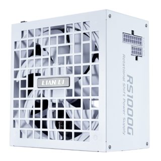 Lian Li RS1000G PSU ATX 3.1 PCIe Gen5.1 80+ Gold White G9P WH00. 1000W 600W