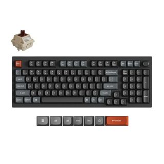 Keychron RGB-96 V5 Ultra V5U-D3 QMK VIA 8K Wireless Custom Mechanical Brown Switch US