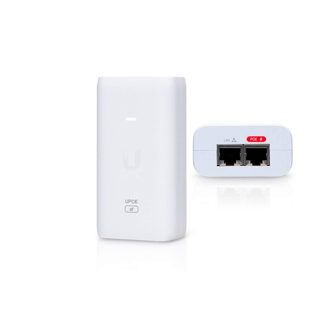 Adapter Ubiquiti U-POE-AT Injector 0.62A 802.3at Supported Up To White U- 30W 48V