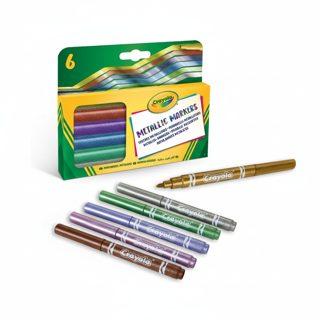 Crayola 6 Metallic Markers