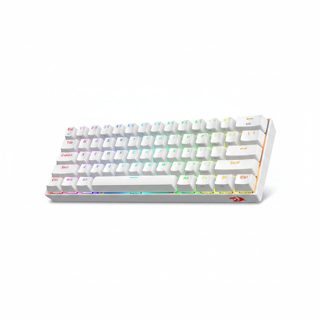 Redragon K530 K530W Pro Draconic RGB Mechanical With OUTEMU Red Switches 60% Formfactor Wireless With USB-A Dongle Bluetooth Cable White