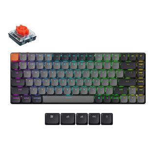 Keychron K3 V3 75% QMK VIA Online Customization Wireless Bluetooth Mechanical With Red Switch And RGB Backlight US Layout K3X-B1