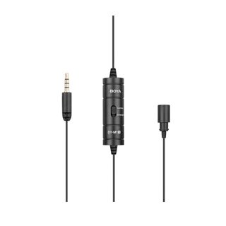 Boya BY-M1 Microphone Smart Wired Mic Universal Lavalier Jack Black -M1S 3.5mm