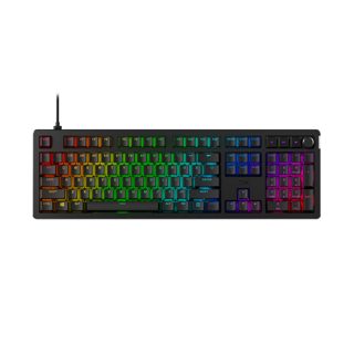 Hyperx Alloy Rise 7G7A3AA RGB And Brightness Levels Mechanical Gaming HX Red Keys Linear 100% Anti-ghosting Detachable USB-C Cable US Layout Black
