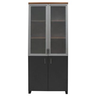 Raft Dosjesh MYL-43 Melaminë Kanata X2 Teak Antrasit 80x41x192