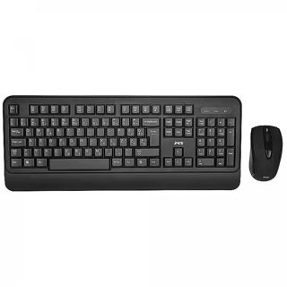 Ms ALPHA M300 KB Wireless And Mouse Set QWERTY 2.4GHz 12-Month Battery Black