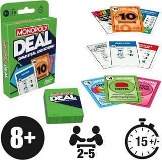 Hasbro Gaming Monopoly Deal Playing Cards