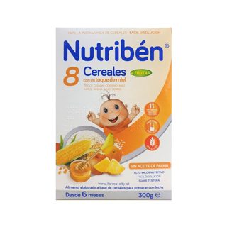 Nutriben 8 Drithëra me mjaltë & 4 fruta (6m+)