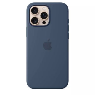 Apple iPhone 16 Pro Max Silicone Case with MagSafe Wih Denim