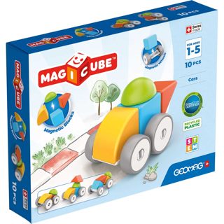 Geomag Cars 10pcs 10-pack Magicube Blocks
