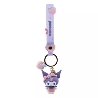Yume Hello Kitty & Friends Peach Series Kuromi Keychain
