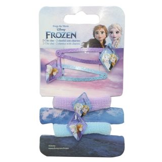 Frozen II Kapëse Dhe Llastik Flokësh Bojëqiell Lejla 2 Kapëse 2 Llastik