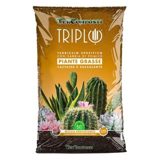 Tercomposti Humus THES/8 Kaktus Dhe Sukulente Substrat Profesional Me Bazë Torfe I Pasuruar Me Rëra Të Ndryshme Silici 8L