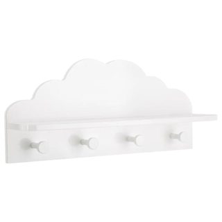 Cloud Varëse rrobash Për Fëmijë MDF 4 Varje 48x22x12 E Bardhë 1