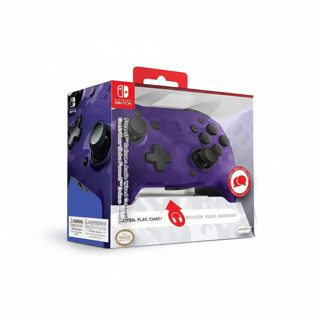 Nintendo Switch PDP Faceoff Deluxe Wired Audio Camo Purple