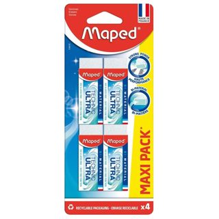 Cm Maped Ultra Technic Me Goma Për Laps Gomë 2.15x6.1x1.2 E Bardhë 4