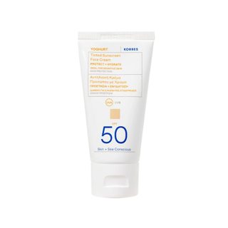 Sunscreen Face Cream SPF-50 Korres Yogurt Tinted