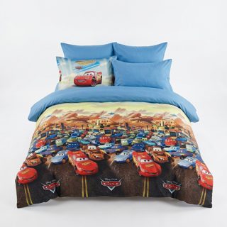 Casal 140X220/140X230/50X70 Komplet Çarçafësh Nuka Kids Cars Single Për Fëmijë McQueen 50x70cm
