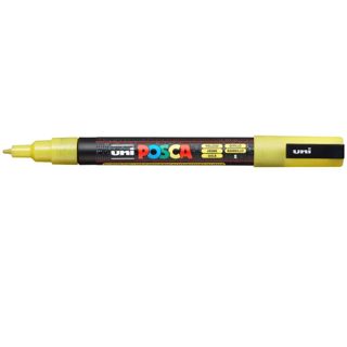 Uni POSCA PC-3M Marker Me Bazë Uji 0.9- Glitter Yellow 1 1.3mm