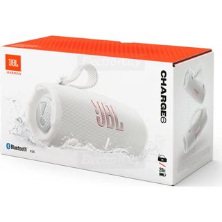 JBL Charge 6 Bluetooth Portable White