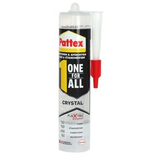Pattex One for All Crystal ultra clear 12-pack Ngjites Universal 12 290gr