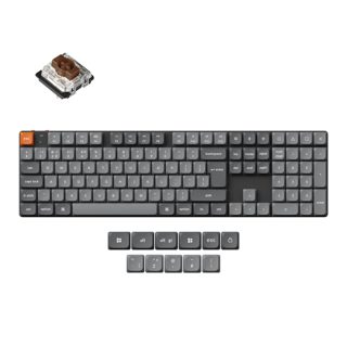 Keychron K5 MAX QMK VIA Online Customization Wireless Bluetooth Mechanical With Brown Switch US Layout K5M-H3