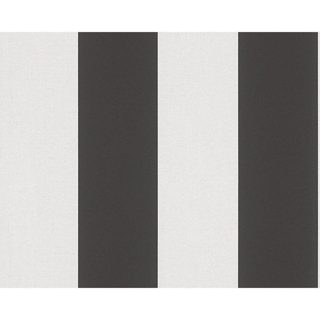 As Creation Black and white Leter Muri Modern 10.05x0.53 M E Zeze E Bardhe 33421-3