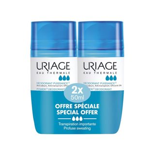 Uriage 2x50ml Power 3 Deodorant