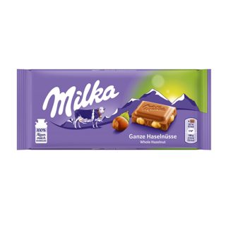 Milka whole hazelnuts 100gr