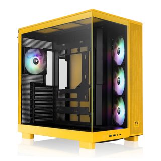 Case Thermaltake CA-11E-00M4WN-00 View 380 XL TG ARGB Bumblebee ATX Radiator 360Top Yellow