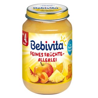 Bebivita pure miks frutash, + 4 muajsh, 190gr