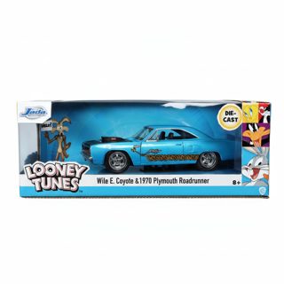 Jada Plymouth Road Runner Vehicle 1970 With Wile E Coyote Looney 1