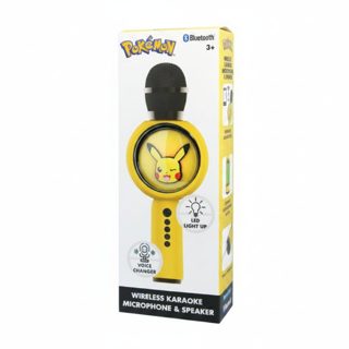 Otl Popsing Led Light Up Wireless Karaoke Microphone Pikachu
